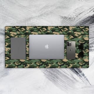 Green Camo Tech Mat