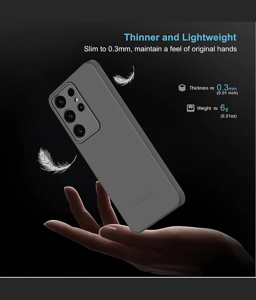 BIG WINGS Plain Cases Compatible For Polycarbonate Samsung Galaxy S24 Ultra ( Pack of 1 ) view 2