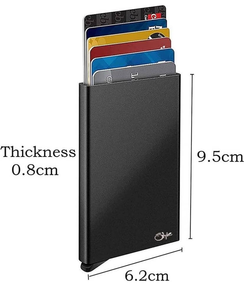 STYLE SHOES Button Silver Card ATM Holder view 2
