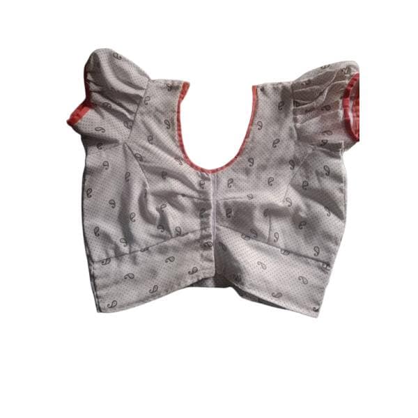 Cotton Material with Silk Mix Blouse (Size 40)
