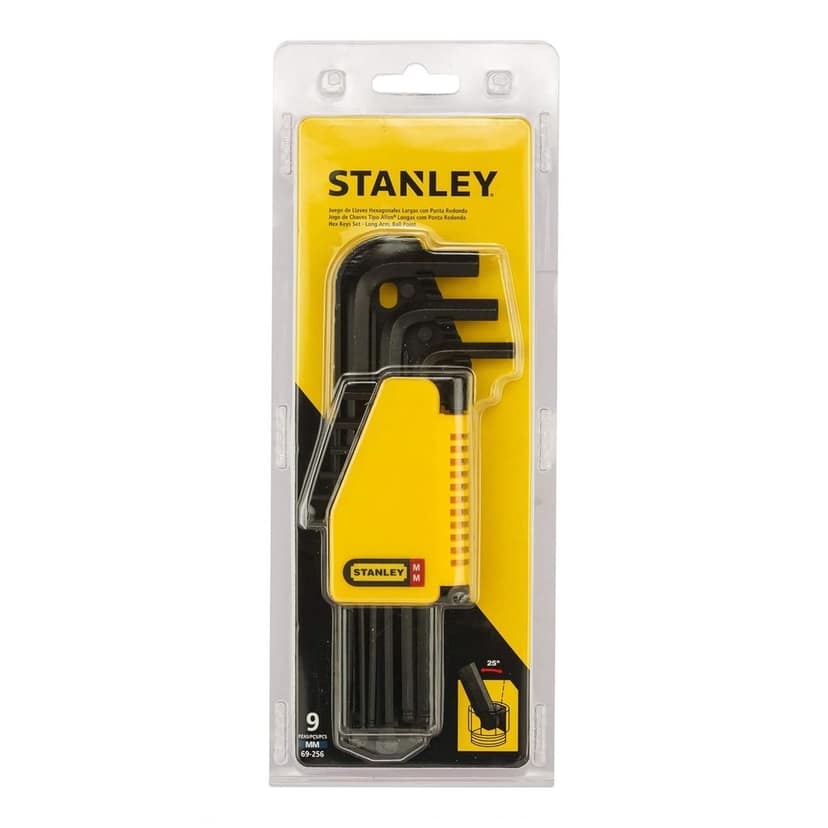 Stanley Hex Key Sets Hex Key Set, 9Pcs, Metric, L/Arm Ball 69-256 view 2