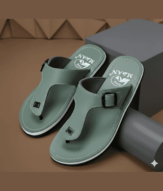 MAAN Sea Green Men's Thong Flip Flop