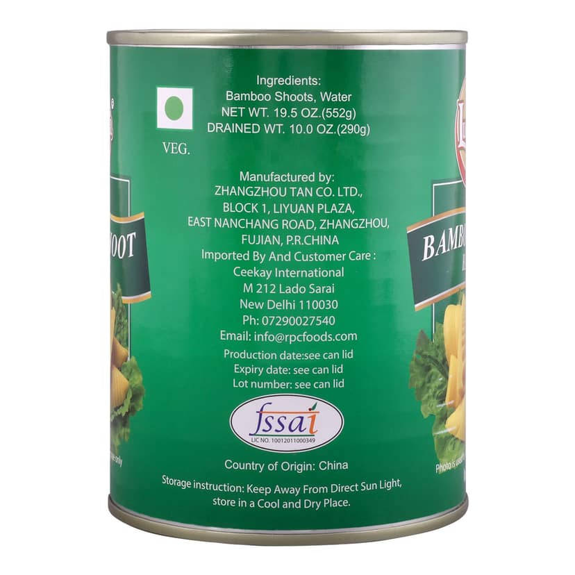 Luciana Bamboo Shoot Halves in Water | Canned Bamboo Shoots | Ready-to-Cook Bamboo Shoots | Convenient Asian Vegetable Ingredient view 5