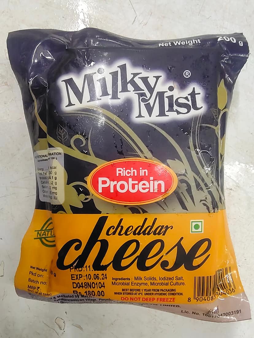 Milky mist cheddar cheese