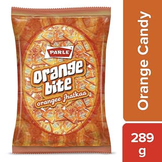 Parle Orange Bite Jhatkaa Candy, 289 G Pouch