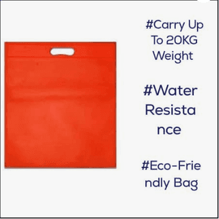 D cut non woven handbag