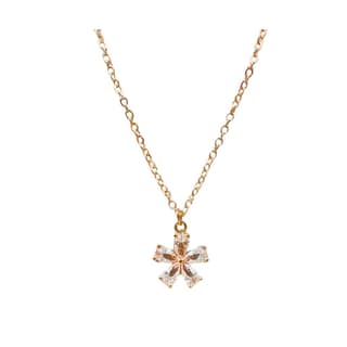 Jewelryklub AD Cubic Zirconia Pendant Necklace Chain For Women Girls Anti Tarnish Stainless Steel Rose Gold Design 5
