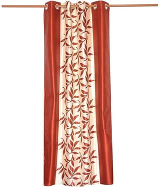 Sai Arpan Nature Room Darkening Eyelet Curtain 5 ft ( Pack of 1 ) - Multi Color