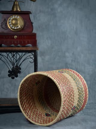 Kanshi & Palm Chevron Planter Bin