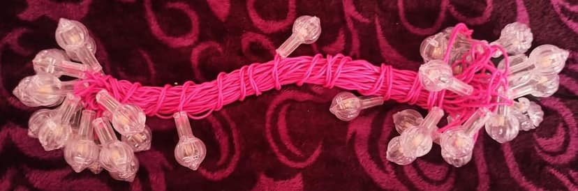 Pink LED Lighting/Rice Lights/String Lights/Fairy Lights with Constant Function, 9.3 Meter Length & 35 LED Bulbs view 2