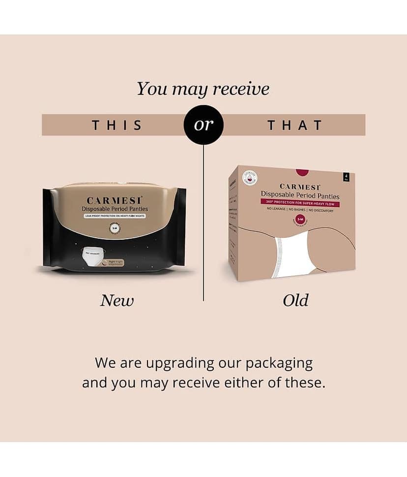 Carmesi Disposable Period Panties (XXL-3XL), Maternity Panties, All-Night Protection, 10 Pcs view 2