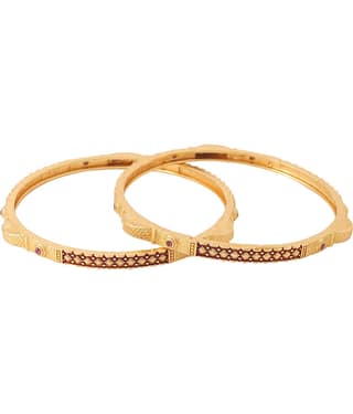 VIRAASI - Gold Bangle ( Pack of 1 )