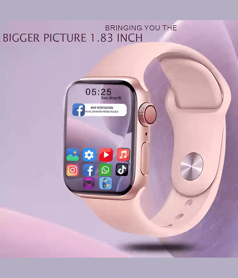 Premium Quality Bluetooth Calling Touchscreen Wireless Charging with Fitness Health Sports Music