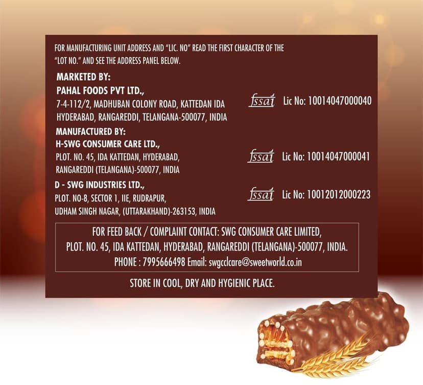 BAKEMATE Snap It Milk & Choco Caramel and Cereal Center in a Milk Choco view 3