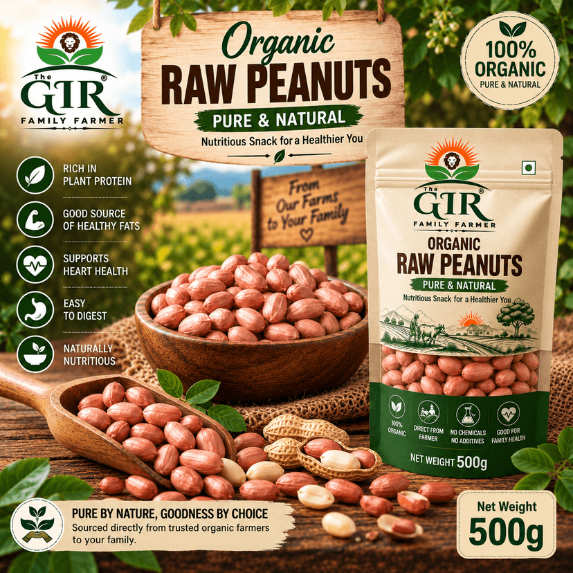 Organic Raw Groundnuts - Pure & Natural from THE GIR FARMER