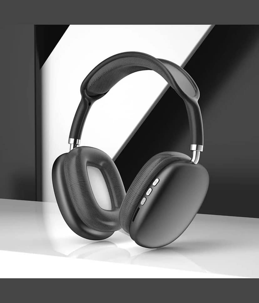 Neo P9 Bluetooth Bluetooth Headphone On Ear 2 Hours Playback Active Noise cancellation IPX4(Splash & Sweat Proof) Black view 2