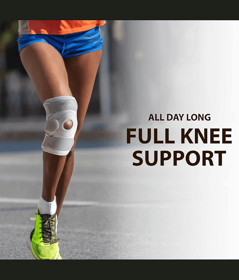 Medtrix Unisex Sports Knee Supports Single Grey ( XXL - Size ) view 2