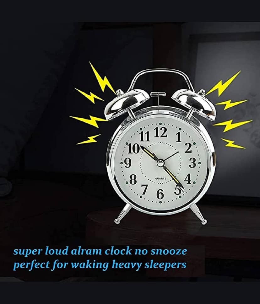 VVORAA Analog Alarm Clock - Pack of 1 view 2