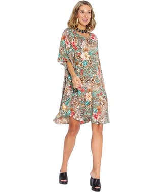 SUN-ROSE FASHIONS Polyester Green Cover ups -