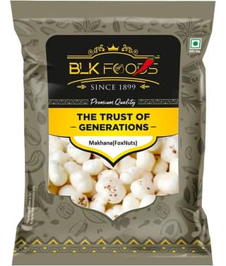 BLK FOODS Regular phool makhana/lotus seeds 100g g