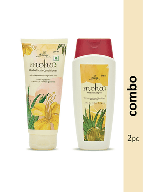 moha Herbal Shampoo 200ml & Hair Conditioner 200ml: Cleanses & intensely hydrates