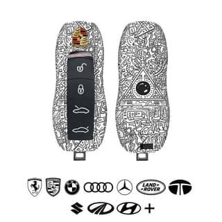 Robotic Doodle Car Key Skins