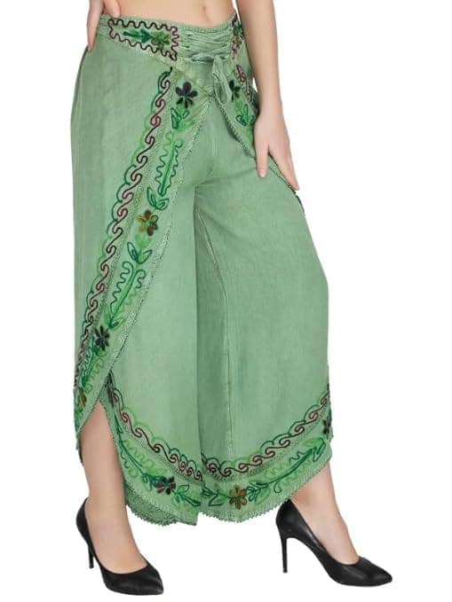 Rayon Women's Regular Fit Relaxed Yoga Fitness Dhoti Pants view 2
