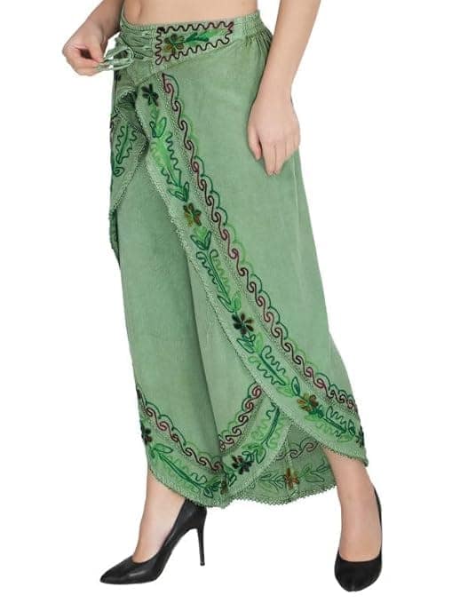 Rayon Women's Regular Fit Relaxed Yoga Fitness Dhoti Pants view 3
