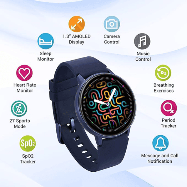 Fastrack Reflex Play+ 1.3 AMOLED Display Smartwatch view 4