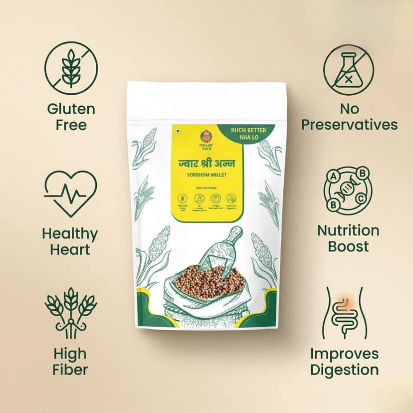 Millet Yard Jowar shreeanna 500 gram view 6