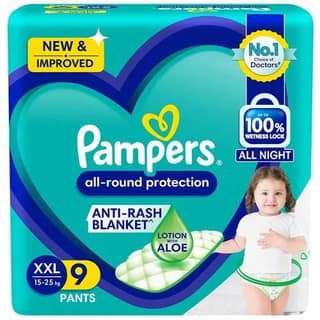 Pampers All-Round Protection Diaper Pants XXL, 9 Pcs