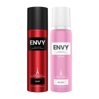 Envy Pack of 2 Deos For Men & Women Fiery + Blush) - 140ml Each