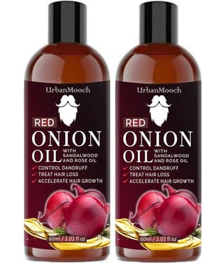 UrbanMooch Red ONION Hair Oil For Hair Growth & Anti Dandruff 60 mL Each Pack of 2
