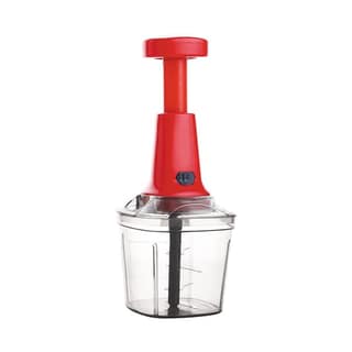 Signoraware Multipurpose Manual Vegetable, Dry Fruit and Onion Handy Quick Chopper Machine with 6 Stainless Steel Blades (1000 Ml) Set Of 1 (Multi Color)