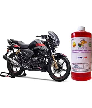 High Foaming Bike Shampoo Formulated For TVS Apache RTR 180 , Thick Foam with Wax Coat I Non-Toxic Formula I Ph Balanced I Super Saver Pack I Premium Wax Formulation I Glossy & Shine I 1 Litre
