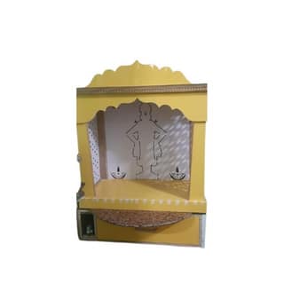 Wooden Wall Hanging Home Mandir Temple 5ft x 7ft