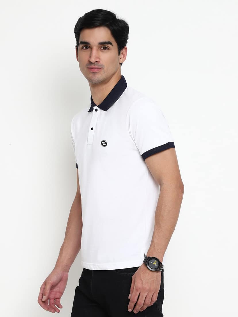 Spolei Men Athleisure T-shirt/ Bamboo Fabric/ Regular Fit/ Polo Tee view 3
