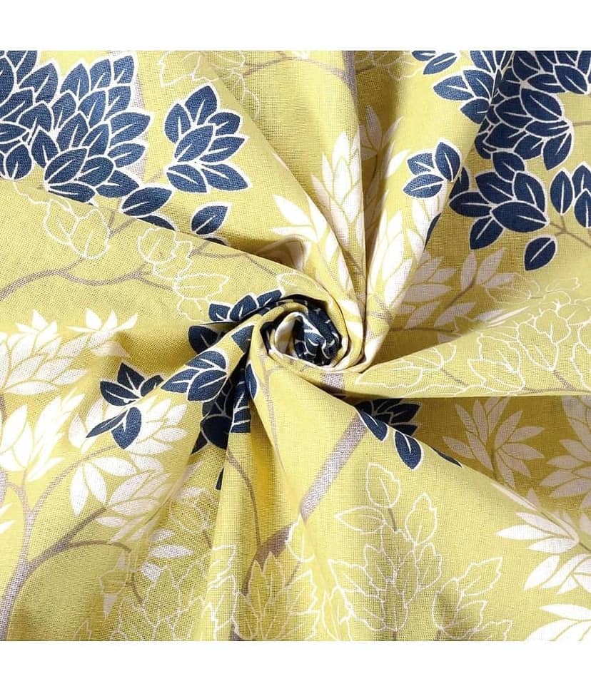 DIVINE CASA Cotton Double Bedsheet ( Yellow ) view 2