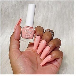 Nail Polish Peachy - Soft Peach Shade Long-Lasting High-Shine Finish | Chip-Resistant and Quick-Drying Formula | Vegan and 12-Free Nail Paint For Women Professional-Quality Manicure 5ml view 2
