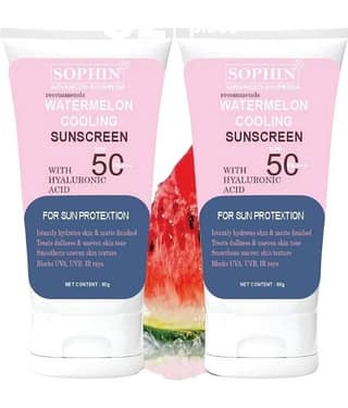 SOPHIN SPF 50 Sunscreen Cream For All Skin Type ( Pack of 2 )