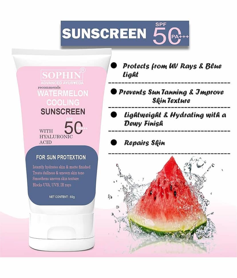 SOPHIN SPF 50 Sunscreen Cream For All Skin Type ( Pack of 2 ) view 2
