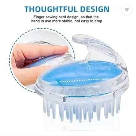 VIVA SMART Hair Scalp Massager Shampoo Brush Deep Hair Cleaning Exfoliating Massager Shampoo Brush Combo Soft Silicone Bristles Care and Remove Dandruff Growth Deep Cleaning Brush for Men Women view 2