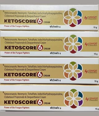 Ketoscore 6 Night Cream 15 Gm (Pack Of 4)