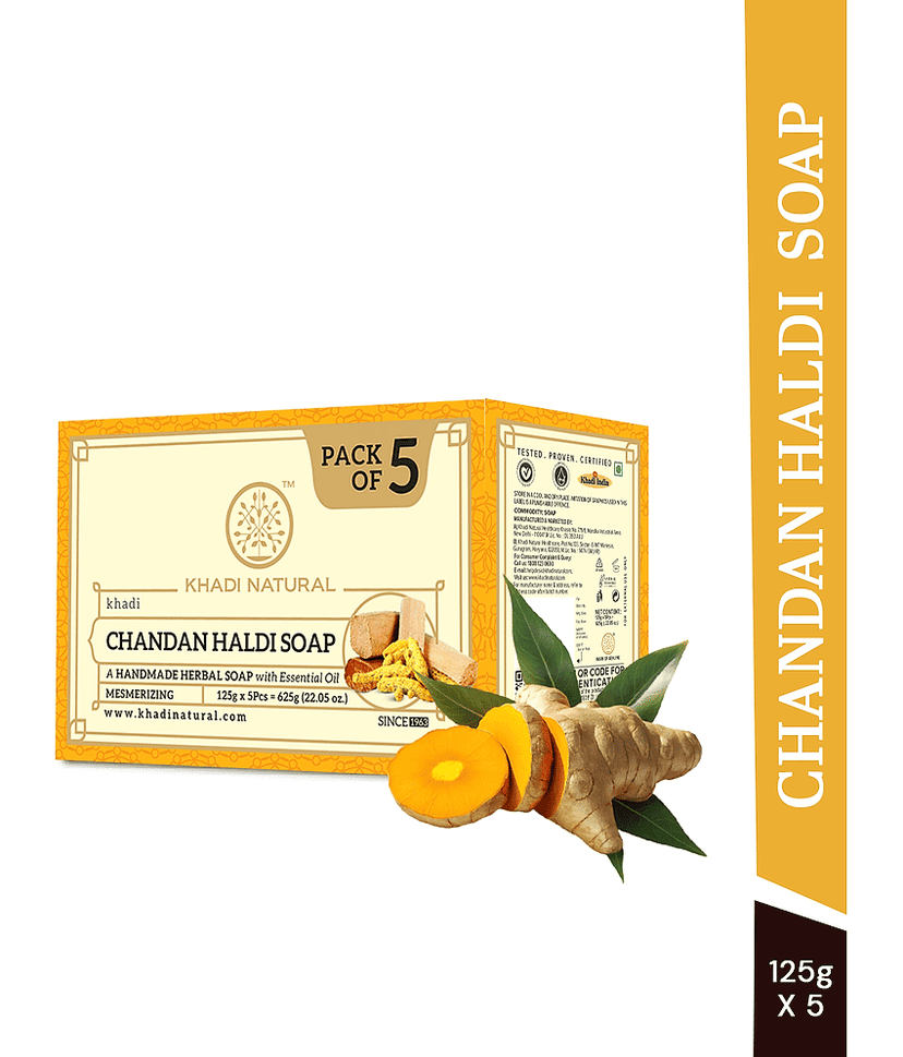 khadi natural Antibacterial Soap for All Skin Type ( Pack of 5 ) view 2