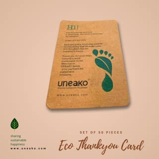Eco Thankyou Card 50Pcs