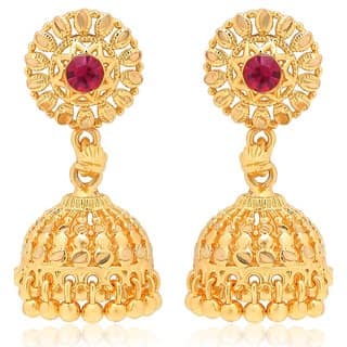 luv fashion Tradtional 1gm jumkhi gold n micron plated