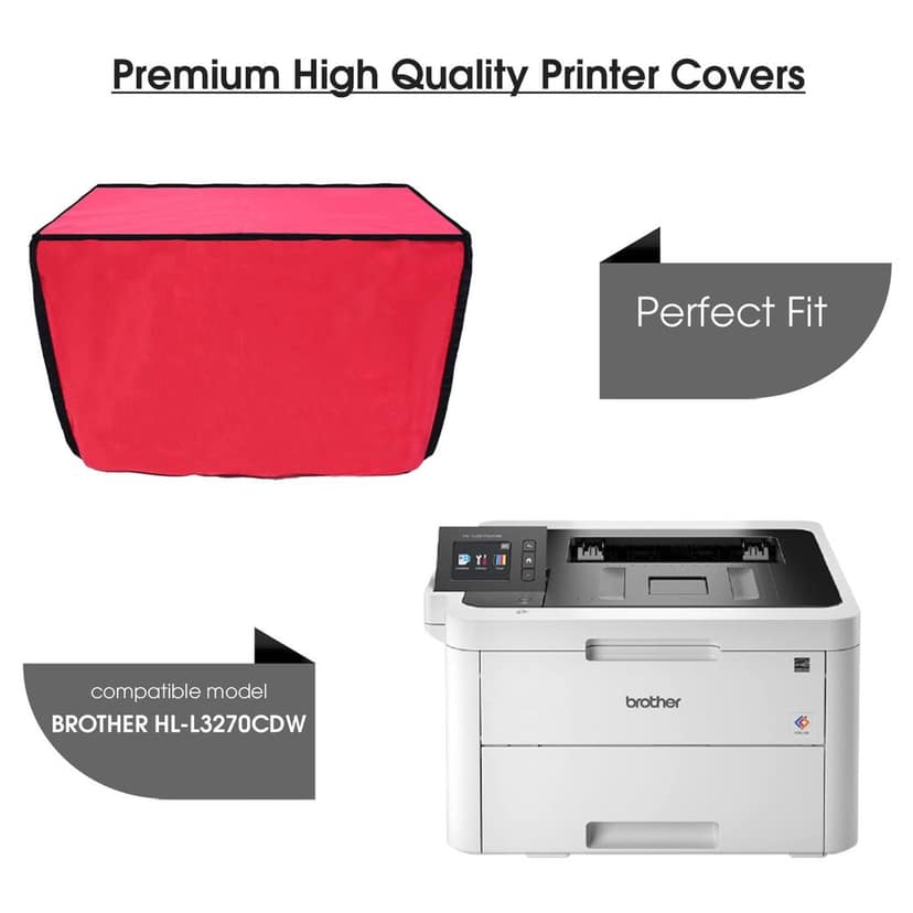 Palap Super Premium Dust Proof Printer Cover for Brother HL-L3270CDW Printer (RED) view 2