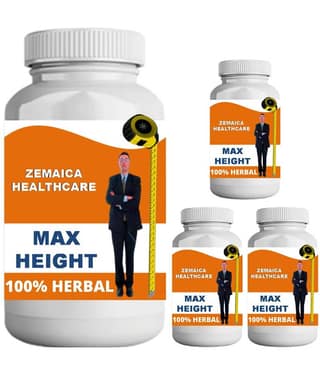 Zemaica Healthcare max height vanilla flavor 0.4 kg Powder Pack of 4