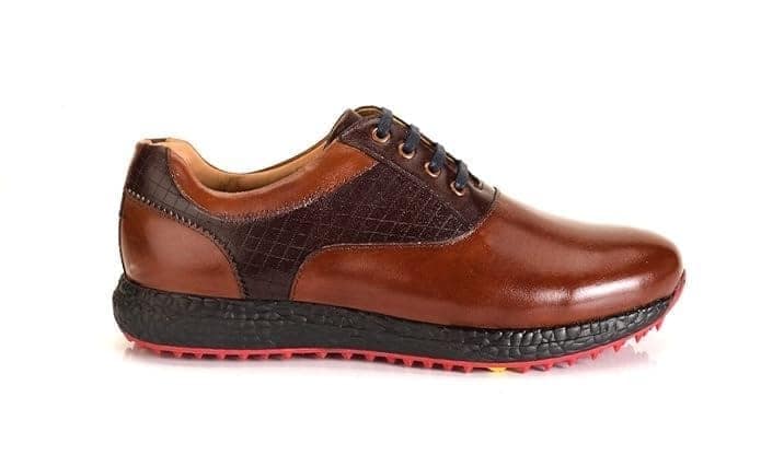 HITCARO Men's Proffessional Leather Golf Shoes | Lace-Up | Waterproof | Comfortable | Breathable
