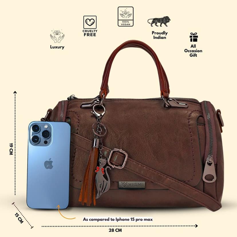 Sling Bag for Women & Girls Pu Leather Stylish Crossbody Satchel Handbag Ideal for Travel, Office Use Birthday Anniversary Gift for Wife view 4